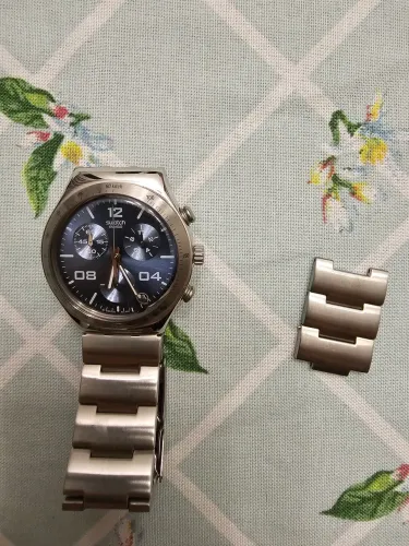 Relógio ycs438g swatch azul excelente estado