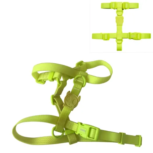 Peitoral Zee Dog H Neopro Verde Limão Coleira Cachorro Tamanho P