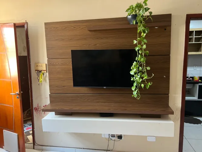 Painel de televisão grande