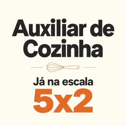 Auxiliar de Cozinha no Matteo - Escala 5x2