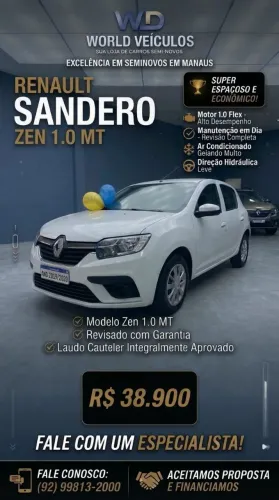 Renault Sandero Zen Flex 1.0 12V 5P Mec. 2020
