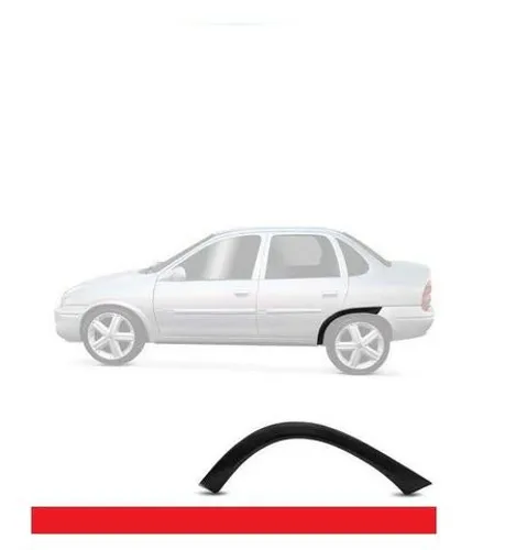 Moldura Paralama acabamento alargador Friso Traseiro Corsa Sedan Corsa Classic valor unid