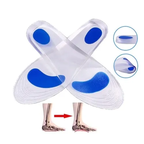 Palmilha 100% silicone em Gel amortecimento
