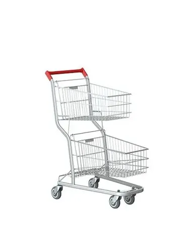 Carrinho Duplo p/ compras 90 litros . NOVO!!!