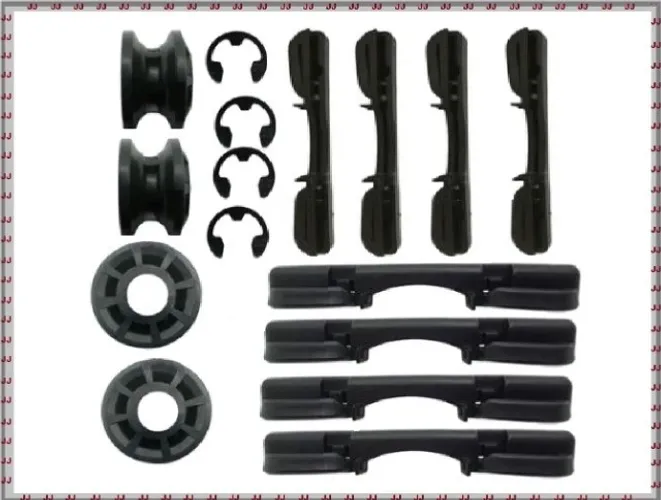 Kit deslizante - Calços de reparo do banco do Fiat Strada 1996 a 2015