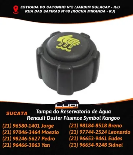 Tampa do Reservatorio de Água Renault Duster Fluence Symbol Kangoo