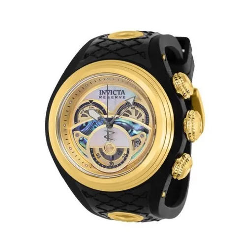 Relogio Masculino Invicta Reserve S1 Rally suiço dourado e preto