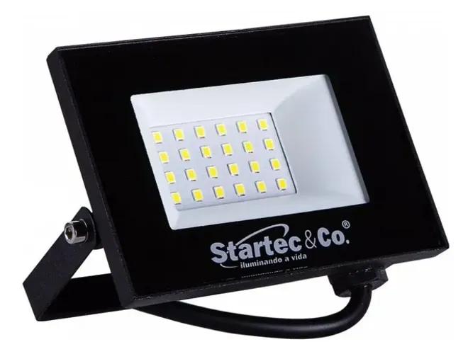 Kit 10 Refletor LED 20w 100% 6500k Startec 