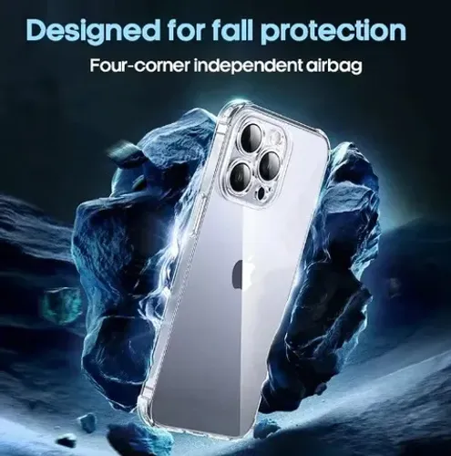 capa tpu com borda anti impacto transparente iphone 15 15 pro 15 plus 15 pro max