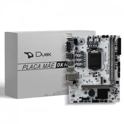 Placa Mãe Duex DX H510 PRO, Chipset H510, Intel LGA 1200, DDR4, mATX, USB 3.0, VGA/HDMI/DP