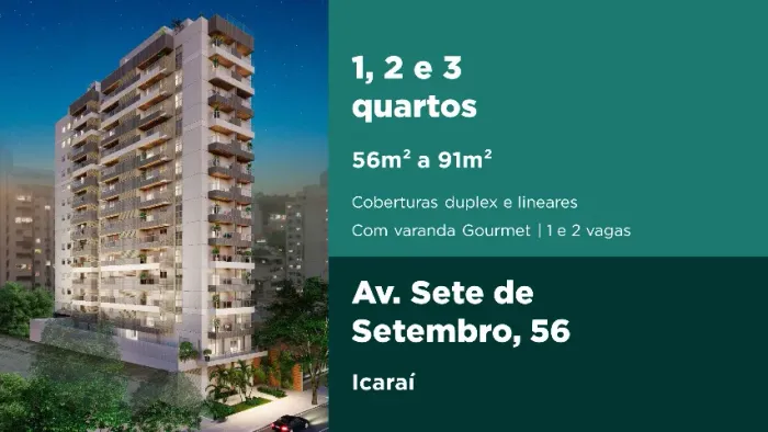 Condomínio Seven Avenue Icaraí - Apartamentos 1, 2 e 3 quartos com excelente localização!