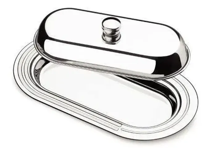 Manteigueira de inox Tramontina