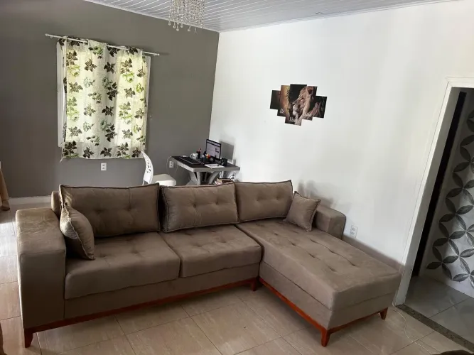 Sofá 3 lugares chaise 3,0 largura frete grátis R$ 2.999,99 a vista