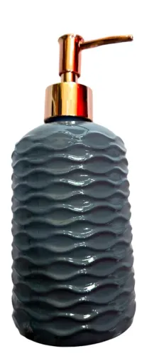 Saboneteira Vidro UZ Cinza 450 Ml