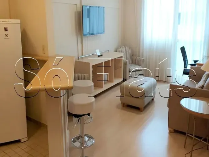 Flat no Sequoia com 56m² 1 dormitório e 1 vaga, disponível para locação em Alphaville.