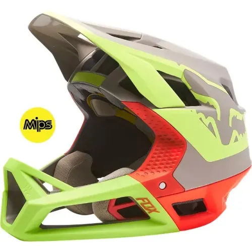 Capacete Fox Proframe Cinza/Laranja/Fluor Novo( NOVO + NF e Garantia )