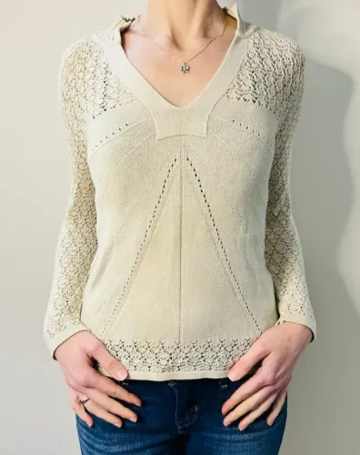Blusa clássica feminina manga comprida