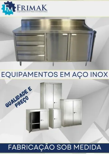 Planejados para cozinha Industrial aço inox planejado
