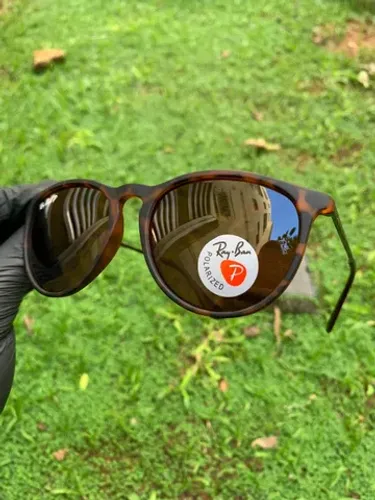 Óculos de sol Ray-ban Polarizado Estilo Casual Redondo Unissex Preço de Atacado + opções