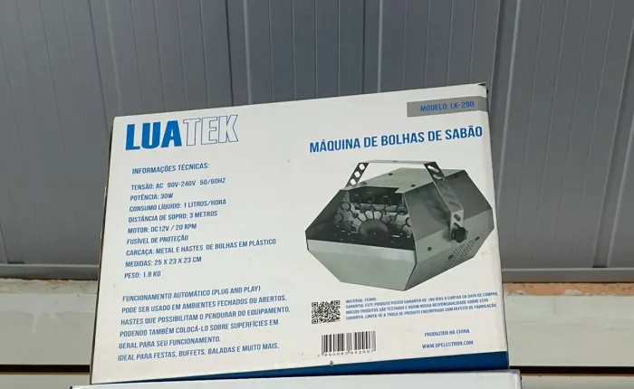 Máquina de Bolhas de Sabão Luatek LK-290 Nova