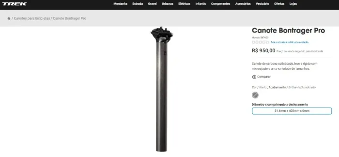 Canote Bontrager Pro Carbono