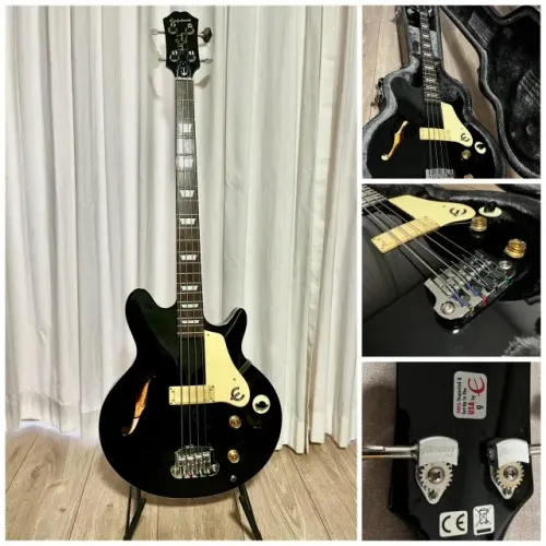 Baixo Epiphone Jack Casady com Case Original e Ferragens Hipshot