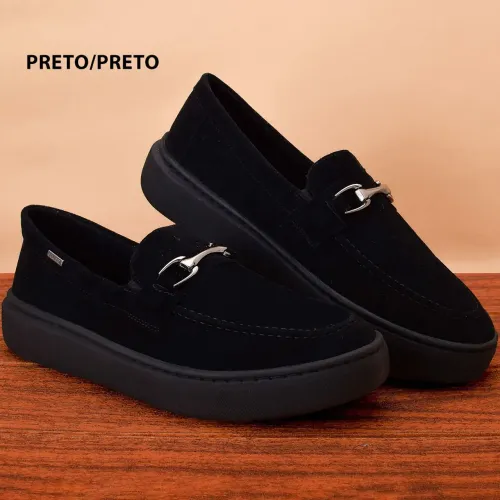 Mocassim Preto Elegante | Conforto e Estilo