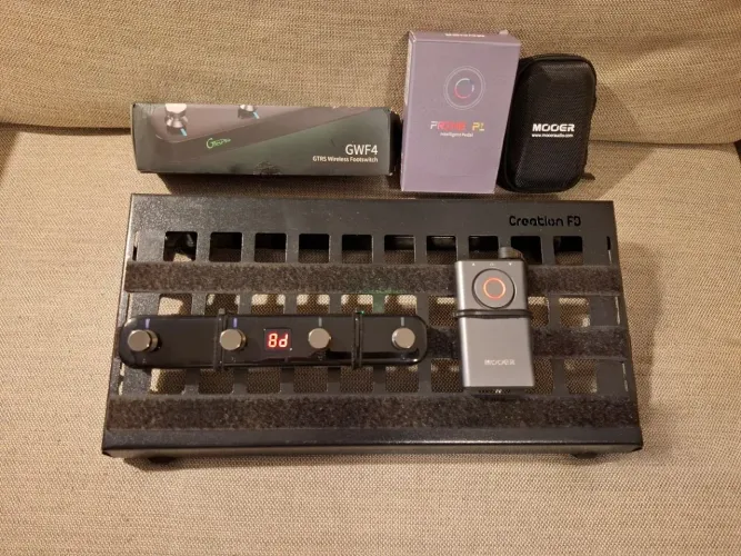 Pedaleira Mooer Prime P1, Footswitch wireless e pedalboar CFD