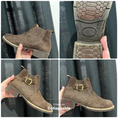 Bota de Couro Marrom | núm 34, perfeita para as suas ocasiões 