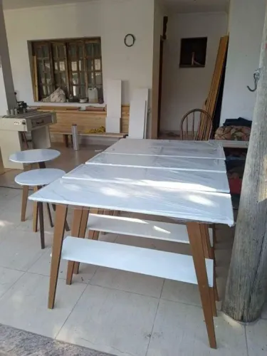 Aparador Retro em MDF Novo Cantinho do Café Hall de Entrada Multiuso Rack
