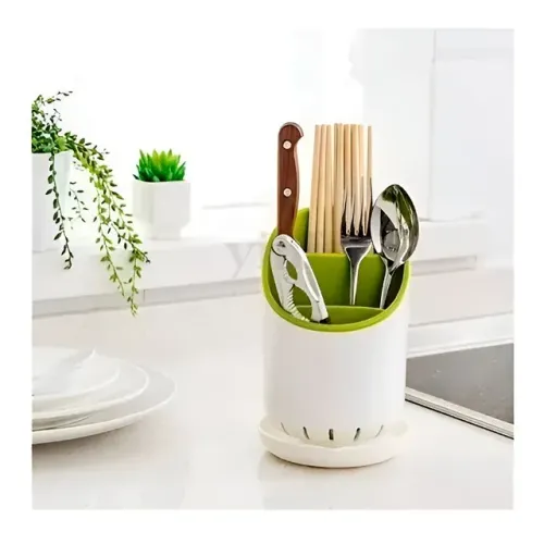 Porta Talheres com Escorregador Organizador Cozinha Utensílios