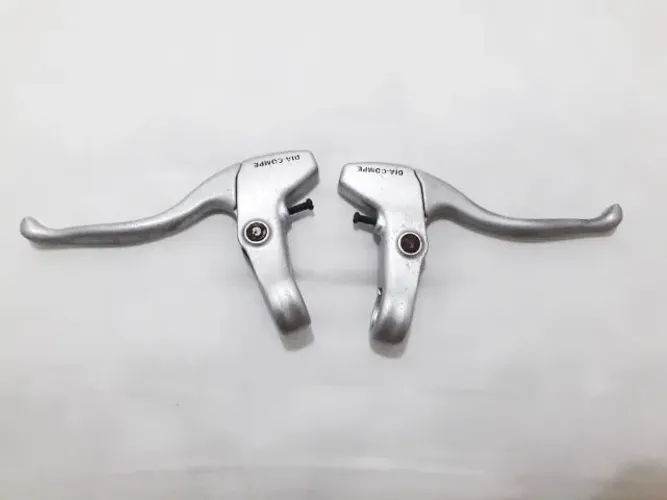 Manetes de freio Bicicleta Retrô Antiga Urbana Prata Dia Compe Japonês