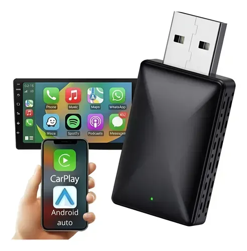 Adaptador Para Carplay Android Auto Sem Fio