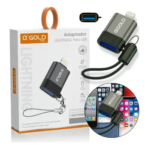Adaptador iPhone Lightning Para Usb