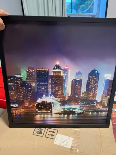 Quadro Decorativo - Cidade Noturna Iluminada