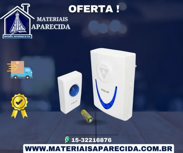 Campainha Sem Fio IT Blue - Segurança e praticidade para sua casa!