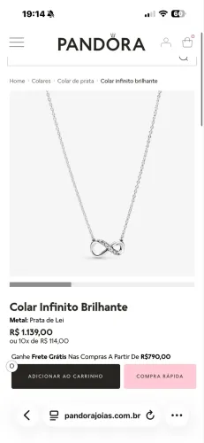 Colar Pandora 
