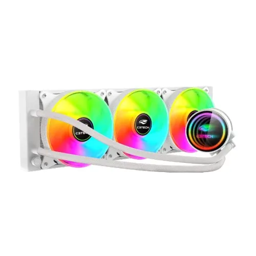 Water Cooler C3Tech White 360mm Led ARGB Intel/AMD LGA1700/2066/2011 | AM5 - WZetta
