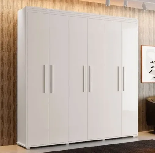 Guarda Roupa Casal 6 Portas 2 Gavetas 100% MDF DIVIDIMOS EM ATÉ 10X SEM JUROS