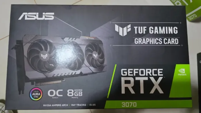 Placa de Vídeo ASUS TUF Gaming RTX 3070 OC 8GB - Triple Fan - Na Caixa