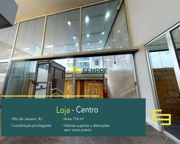 Loja para alugar no centro do Rio de Janeiro