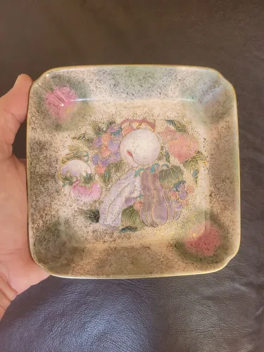Antiga tijela porcelana pintada a mao