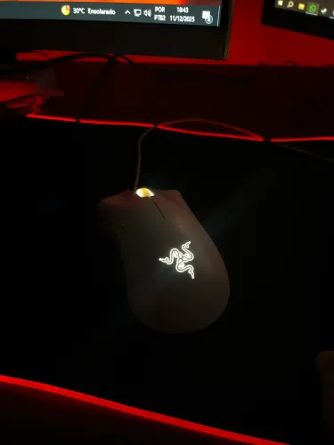 Mouse gamer Razer DeathAdder Essential, sensor óptico de 6400 DPI, Mercury White