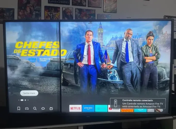 Tv 50 polegadas 4k Philips com listra