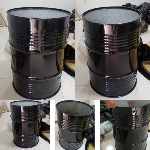 Tonel tambor decoração preto novo