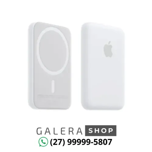 Magsafe Bateria Portátil Induçao Powerbank Compativel iPhone Cor Branco