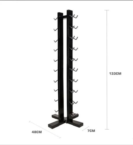 Suporte De Halteres Torre Expositor Academia Para 20 Halter
