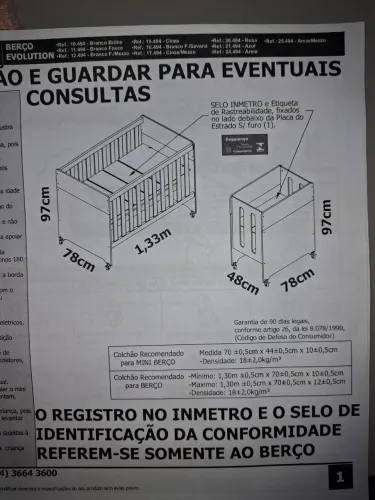 Berço Americano Evolution 4 em 1 na Cor Branca