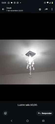 Lustre pedras + paflon