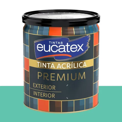 Tinta Acrílica Acetinada Eucatex Verde-nascente 800 ml